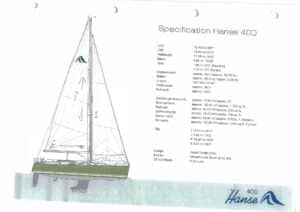 Specification Hanse 400
